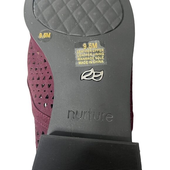 Nurture Womens Suede Slip On Flats Loafers Shoes Purple‎ Size 9.5M - Picture 8 of 8